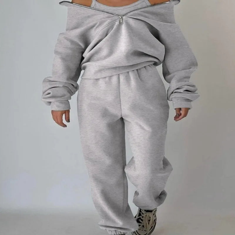 Women Fleece Tracksuit Sport