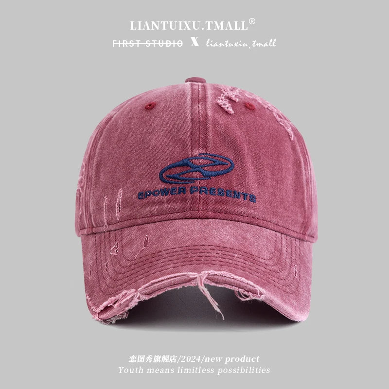 Hat Men's Washed Denim Baseball Cap