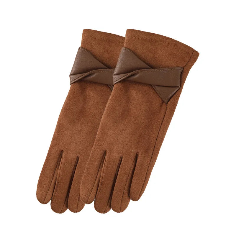 Winter Gloves For Women Suede