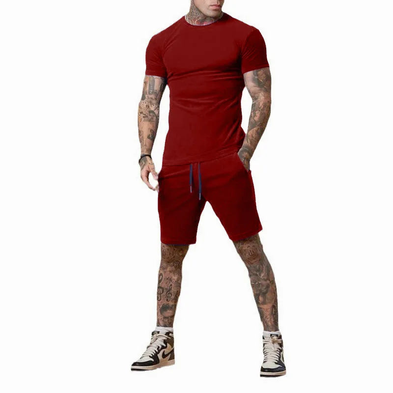 Sports Suit Men Breathable T-shirt