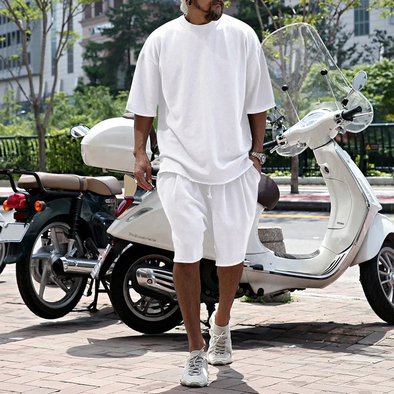 Men Tracksuit Casual Cotton