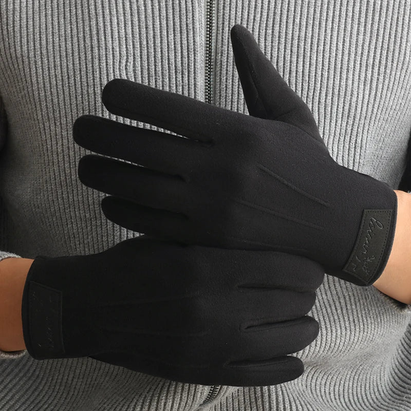 Men's Velvet Gloves Winter