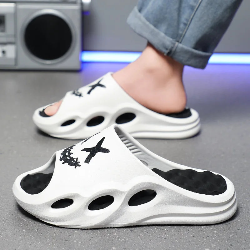 Men Fashion Massage Slippers Indoor
