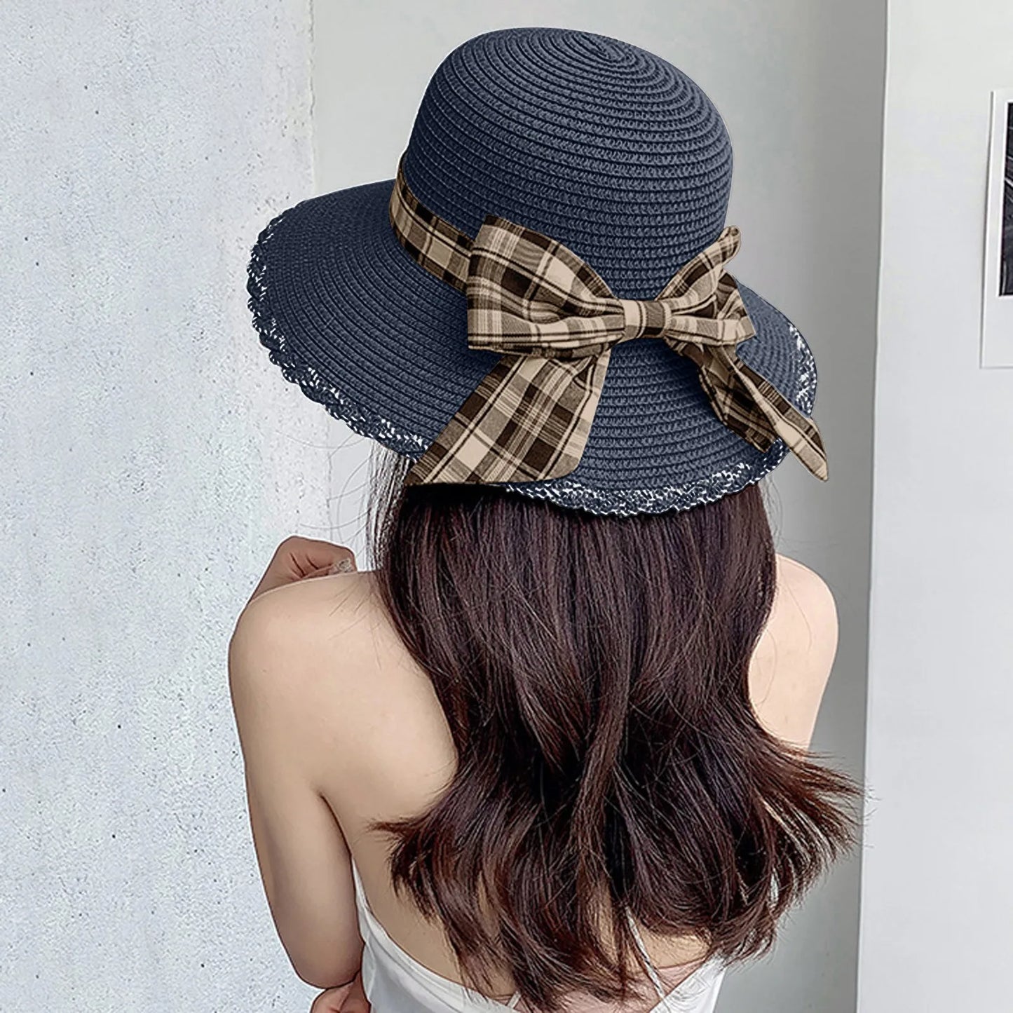 Women's Big Brimmed Hat Outdoors