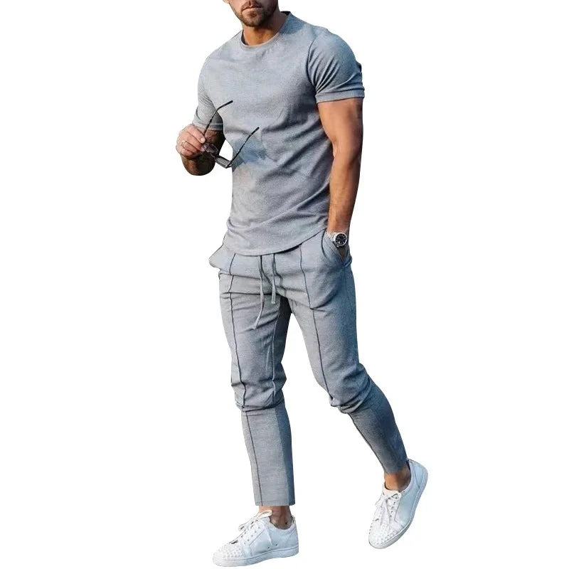 Mens Suit Summer Two-piece