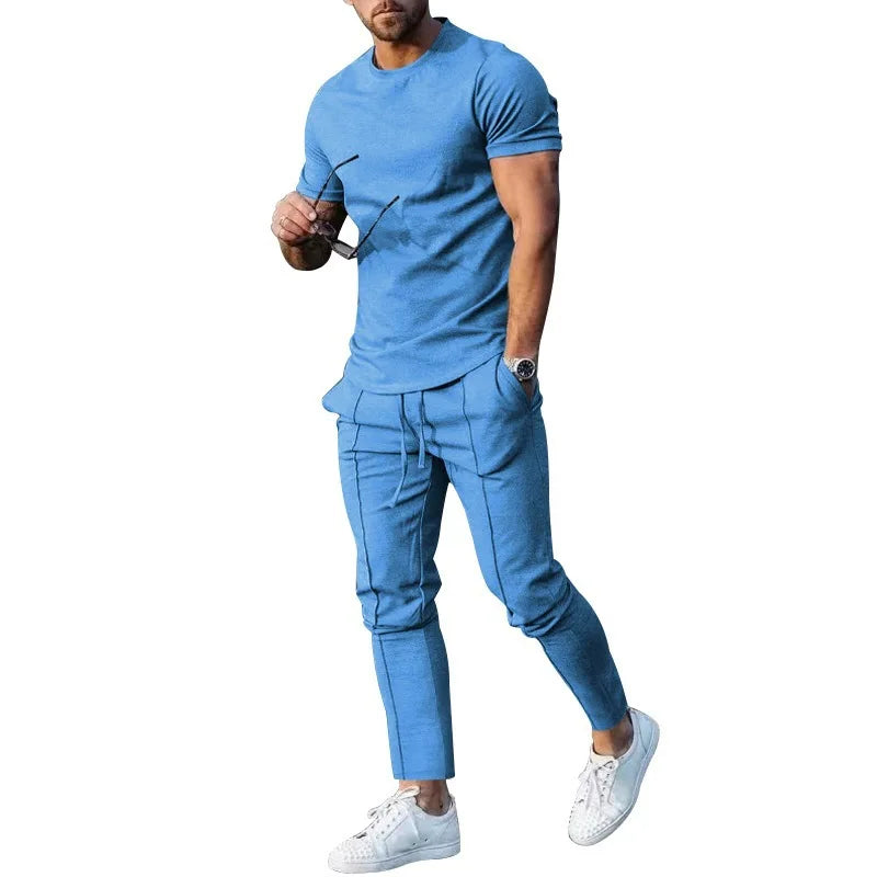 Mens Suit Summer Two-piece