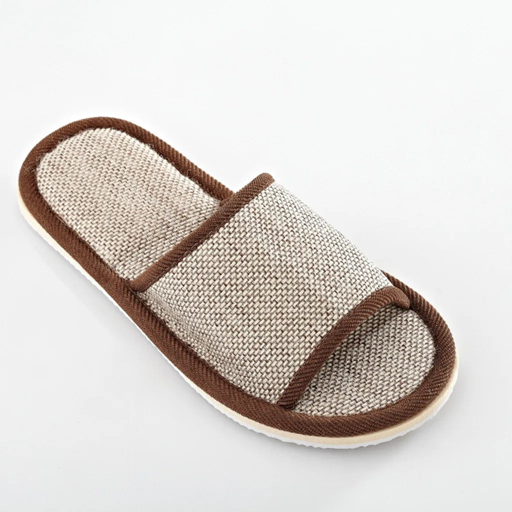 Linen Slippers Household