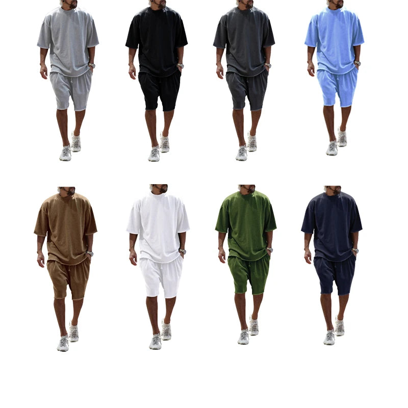 Men Tracksuit Casual Cotton