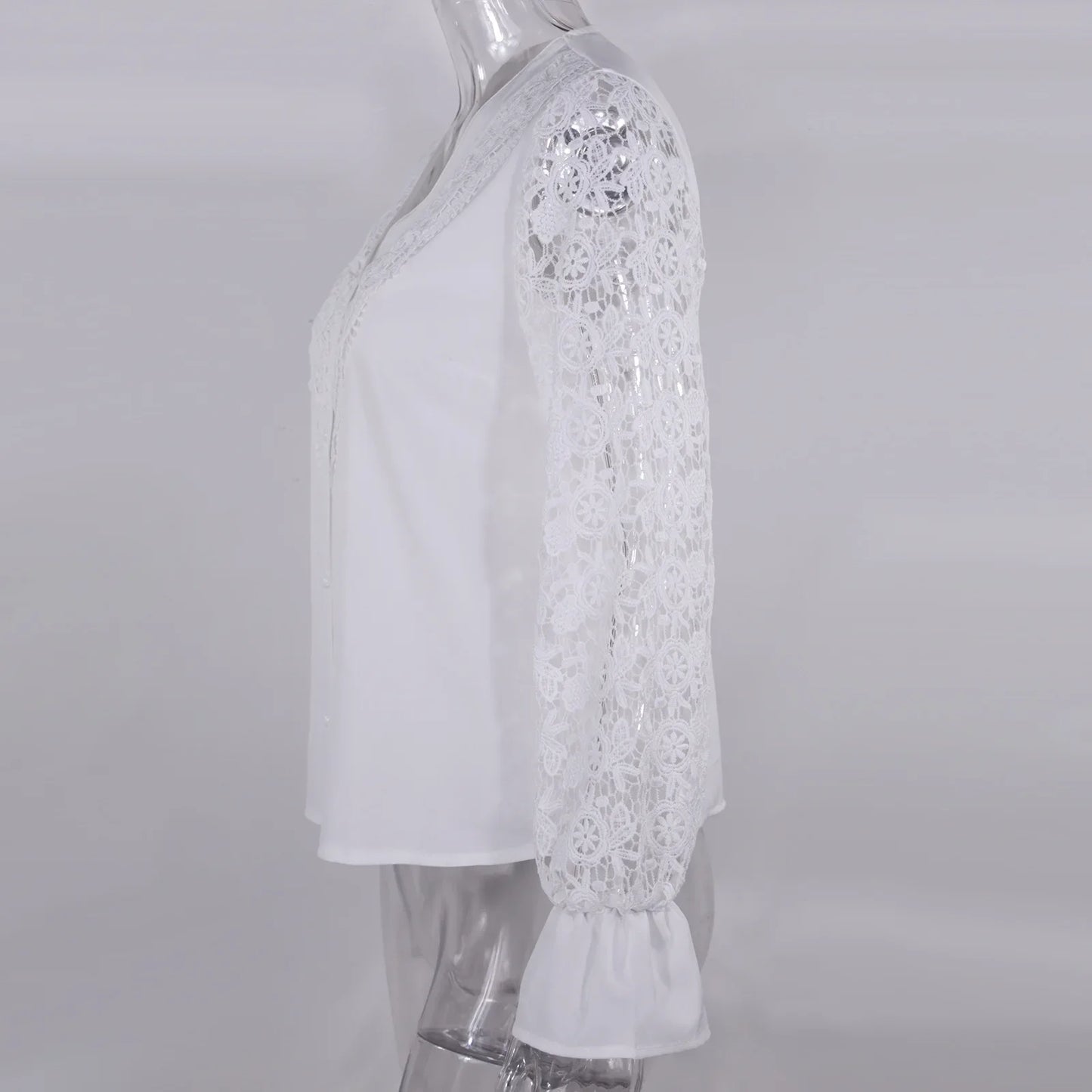 Women's Blouses White Office Spring Casual