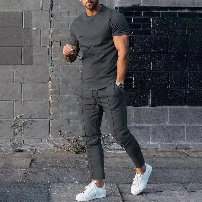 Mens Suit Summer Two-piece