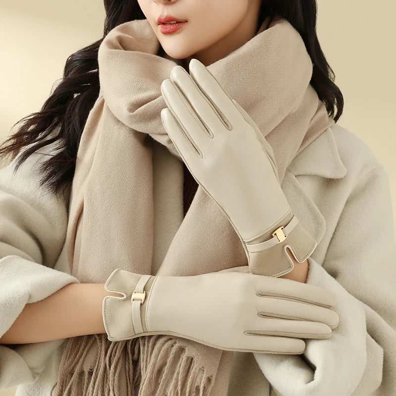 Gloves for Women in Winter Fleece-Lined