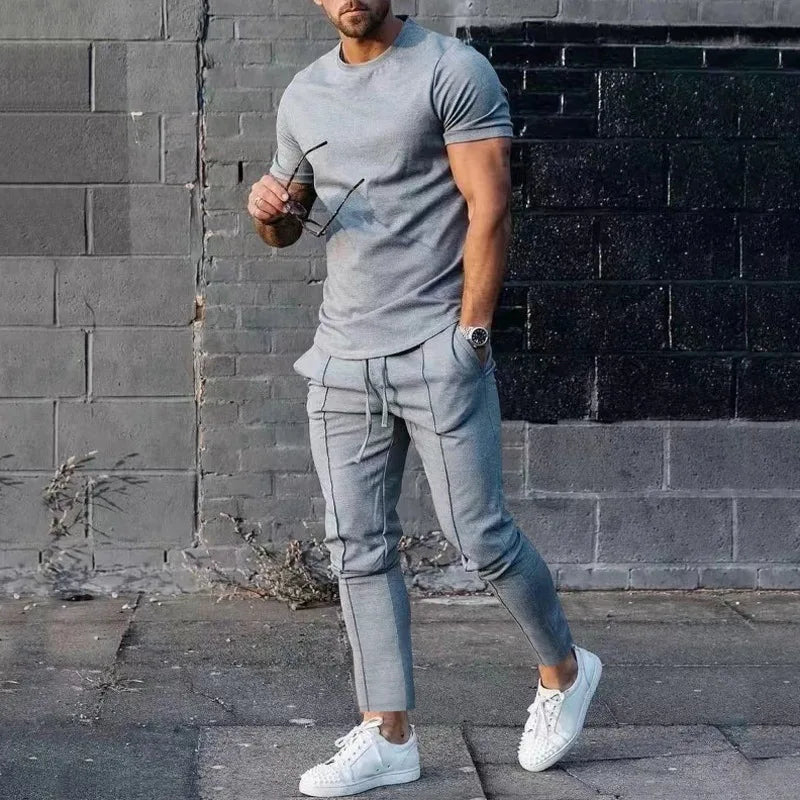 Mens Suit Summer Two-piece