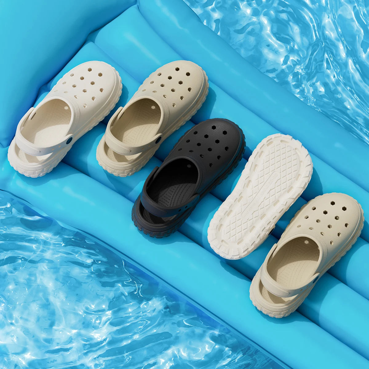Women and Men's Hole Shoes