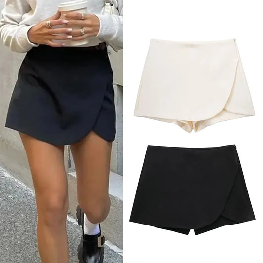Asymmetric Skort For Women