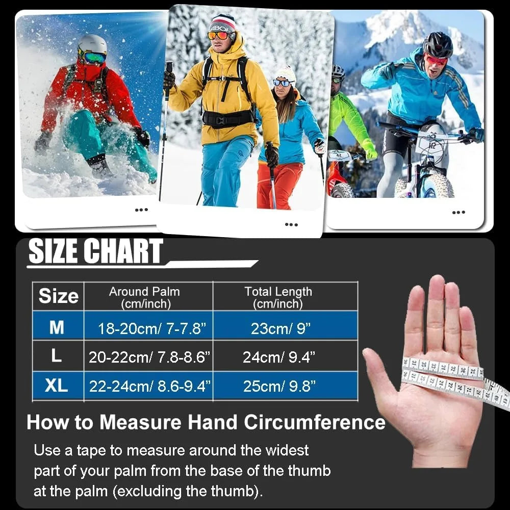 Winter Gloves for Men Waterproof