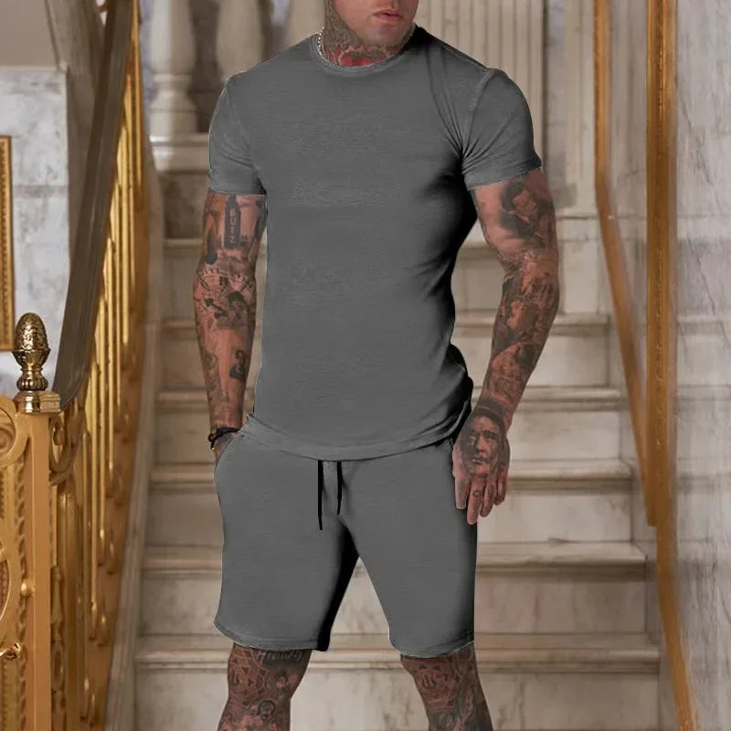 Sports Suit Men Breathable T-shirt