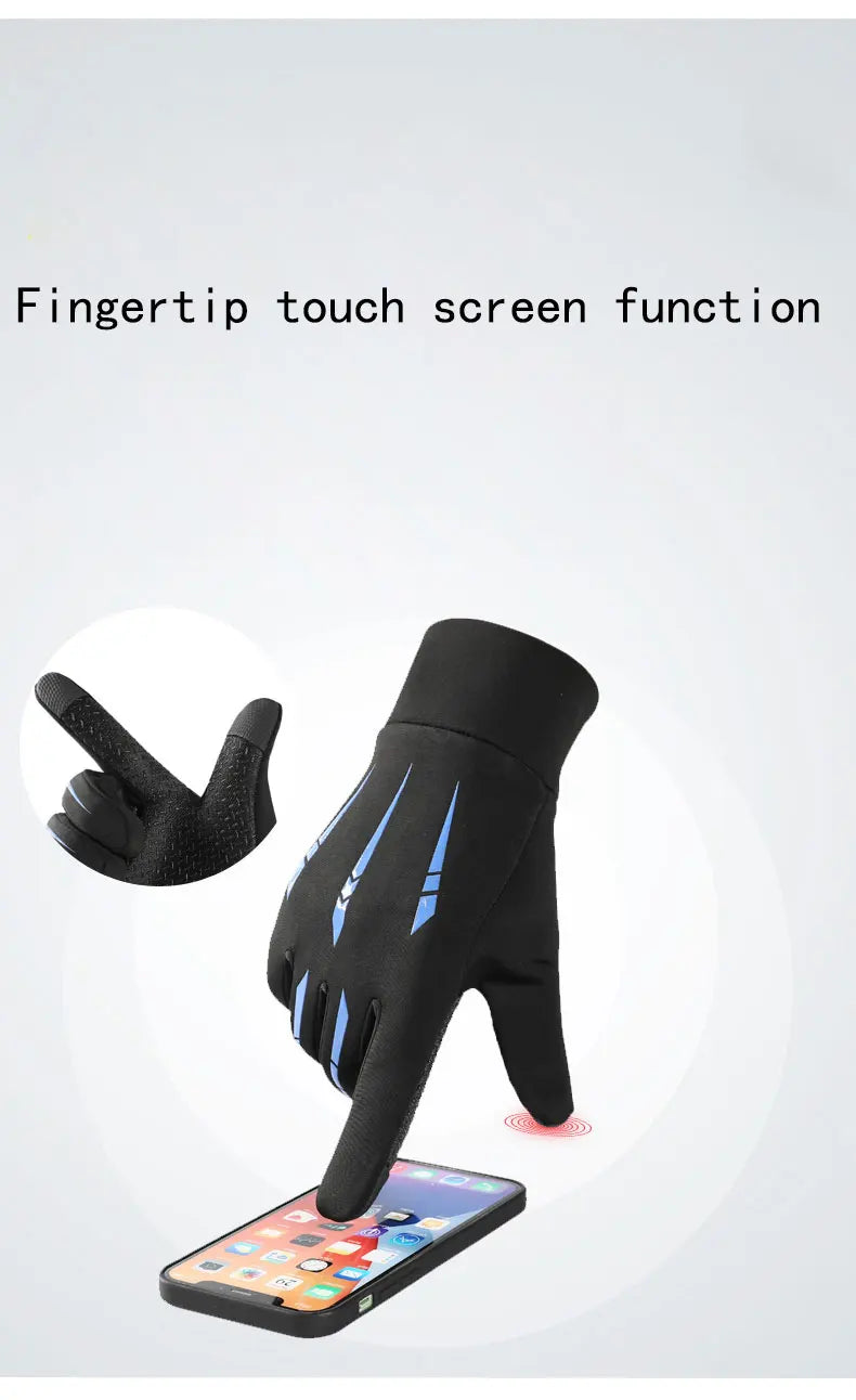 Men's winter waterproof riding gloves