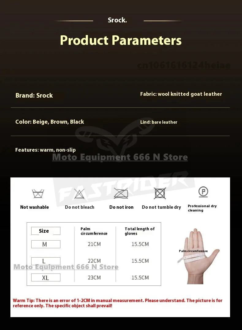 Men's Half-Finger Genuine Leather Moto