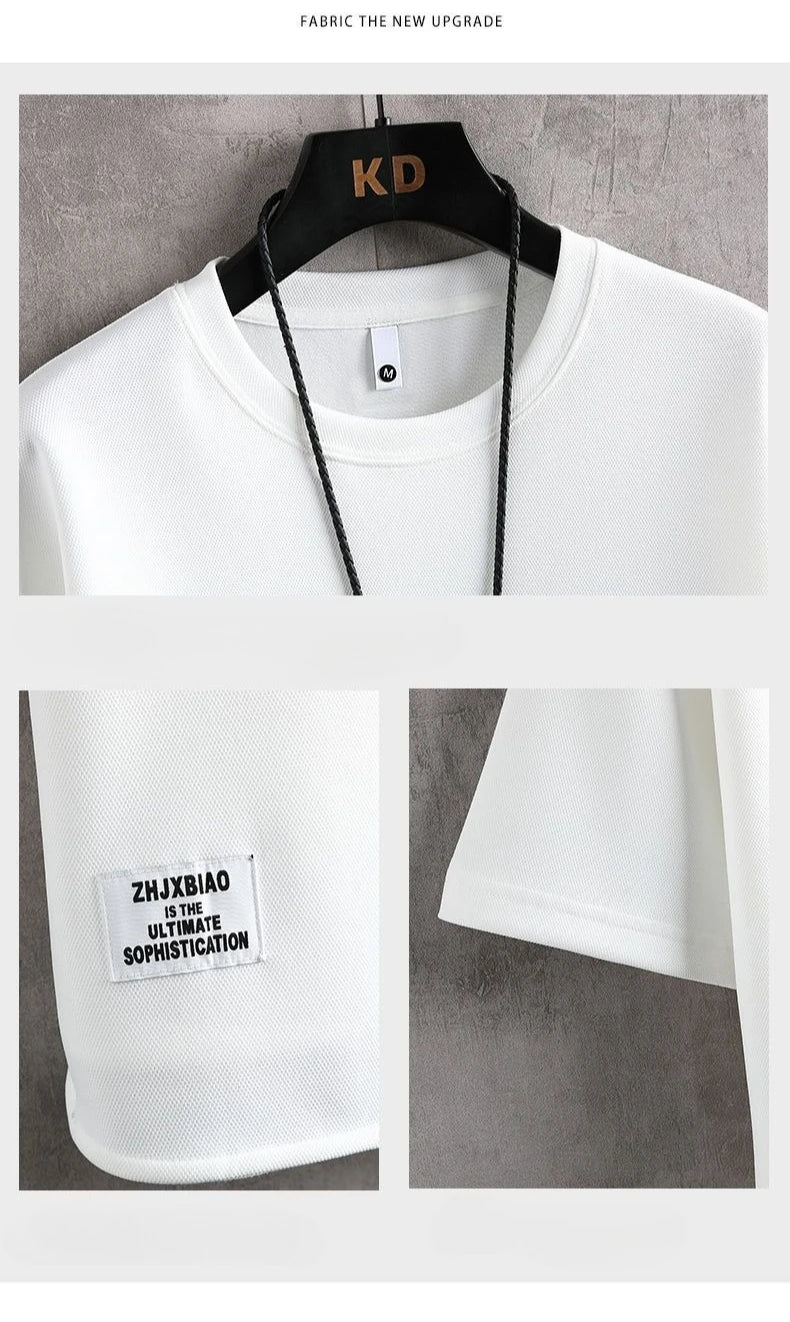 New Summer Suit Korean Casual T-shirt + Shorts