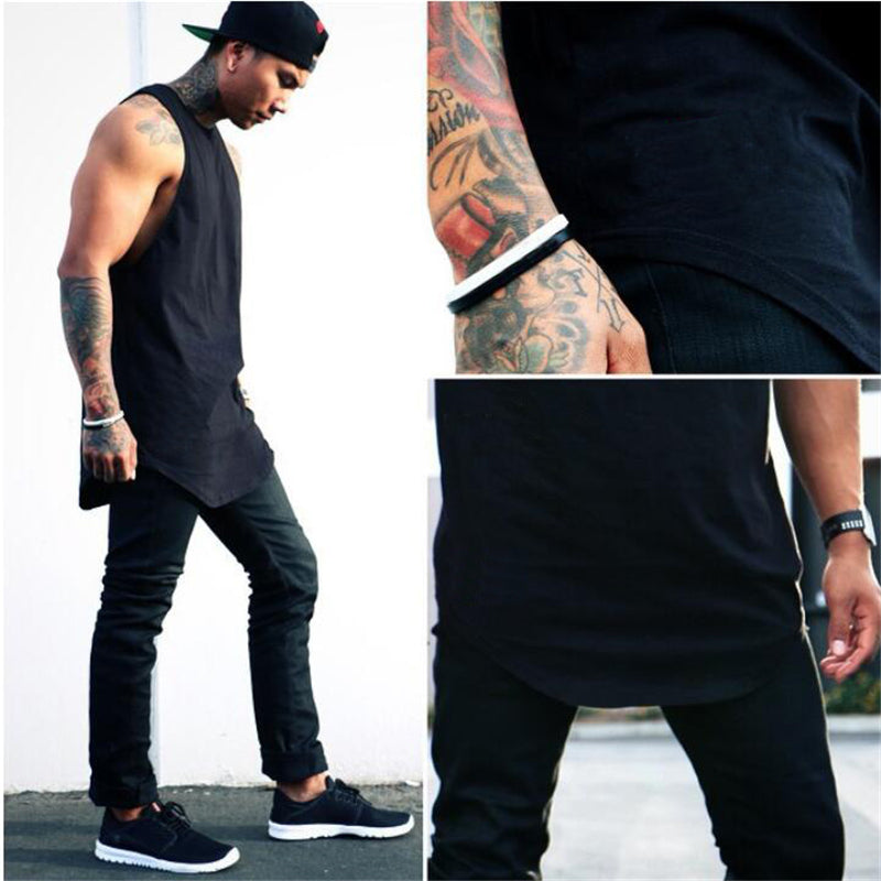 NEW Bodybuilding Sporty Tank Tops Men Gym Fitness