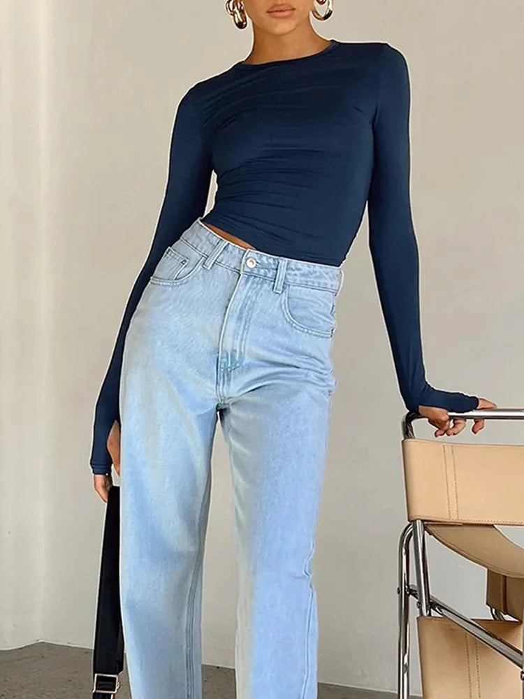 Fashion Women T-shirt Long