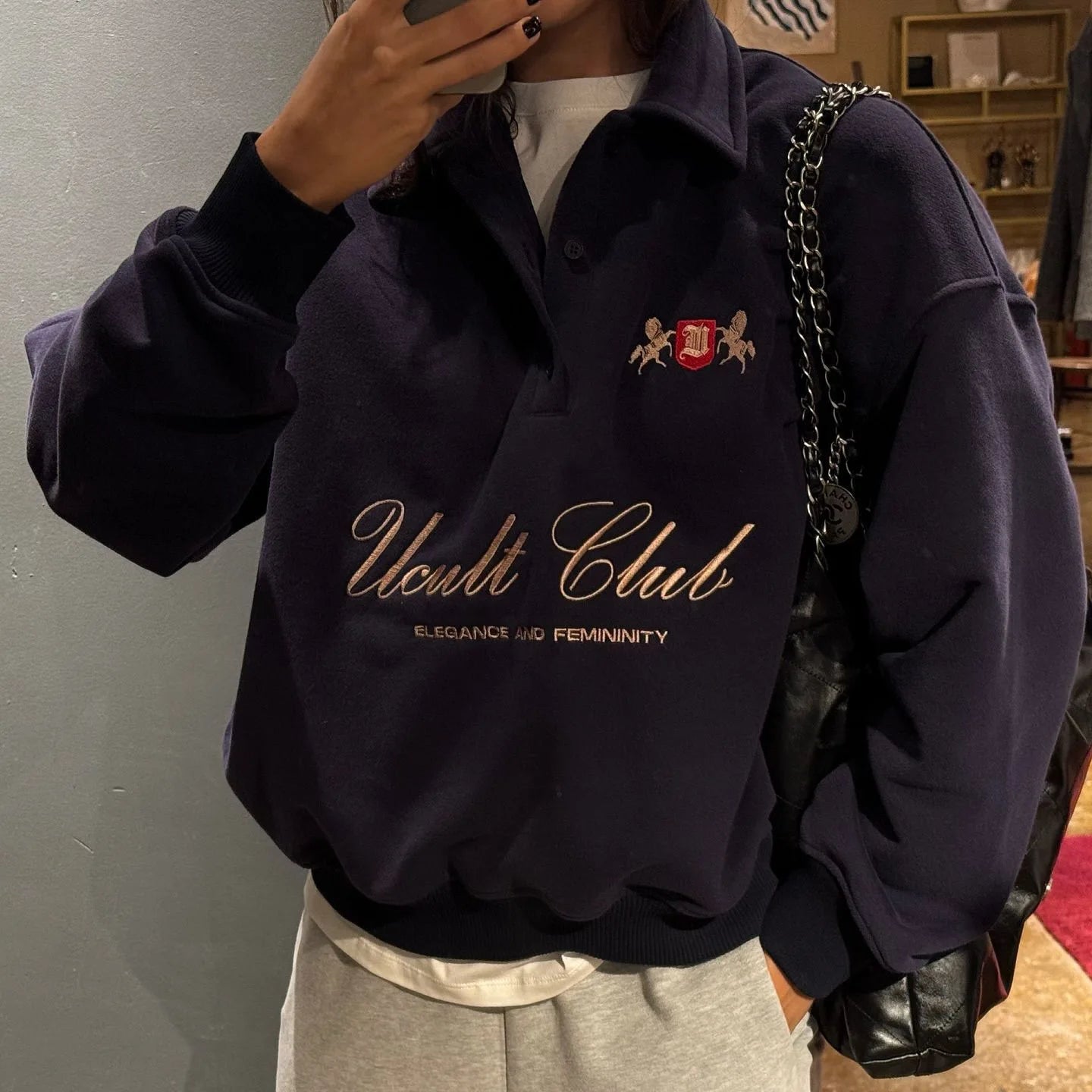 Women's Sweater Versatile Half Zip Sweatshirt