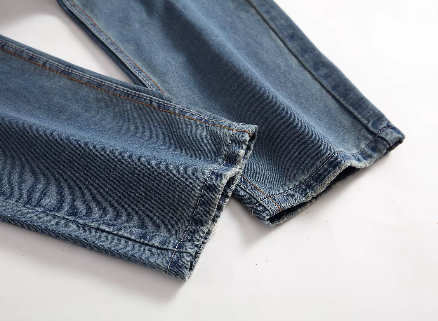 Streetwear Mens Slim Fit Ripped Straight Jeans Daily Male Jeans Pants Autumn Cotton High Quality Casual Denim Pants Men Trousers