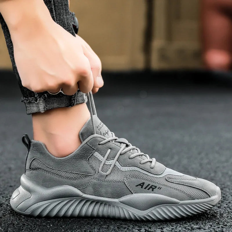 Men'S Fashion Casual Sports Shoes Outdoor Mesh Breathable Air Cushion Runing Sneakers Men Tennis Shoes Jopping Summer Zapatillas