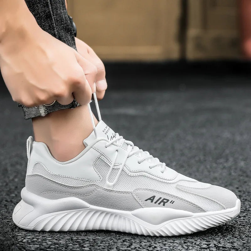 Men'S Fashion Casual Sports Shoes Outdoor Mesh Breathable Air Cushion Runing Sneakers Men Tennis Shoes Jopping Summer Zapatillas