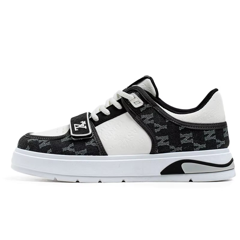 Fashion Blue Men'S Sneakers 2025 Streetwear Hip Hop Shoes Spring Casual Skateboard Shoes Man Designer Luxury Sneakers