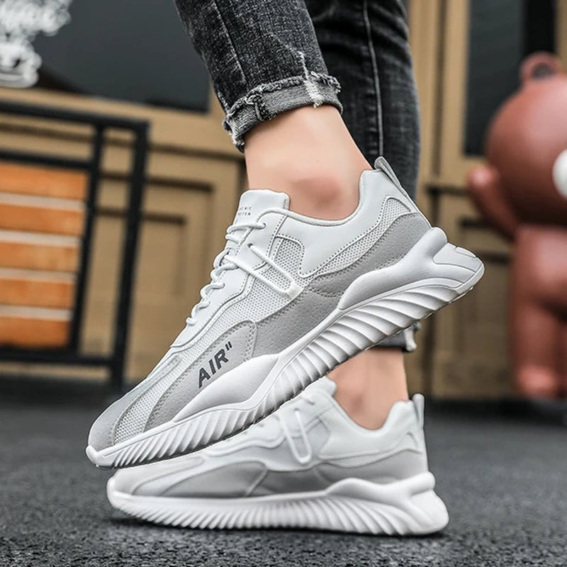 Men'S Fashion Casual Sports Shoes Outdoor Mesh Breathable Air Cushion Runing Sneakers Men Tennis Shoes Jopping Summer Zapatillas